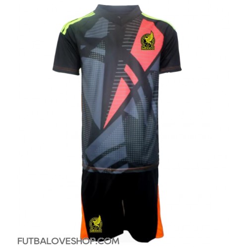 Dres Mexiko Brankarsky Domáci pre deti Copa America 2024 Krátky Rukáv (+ trenírky)
